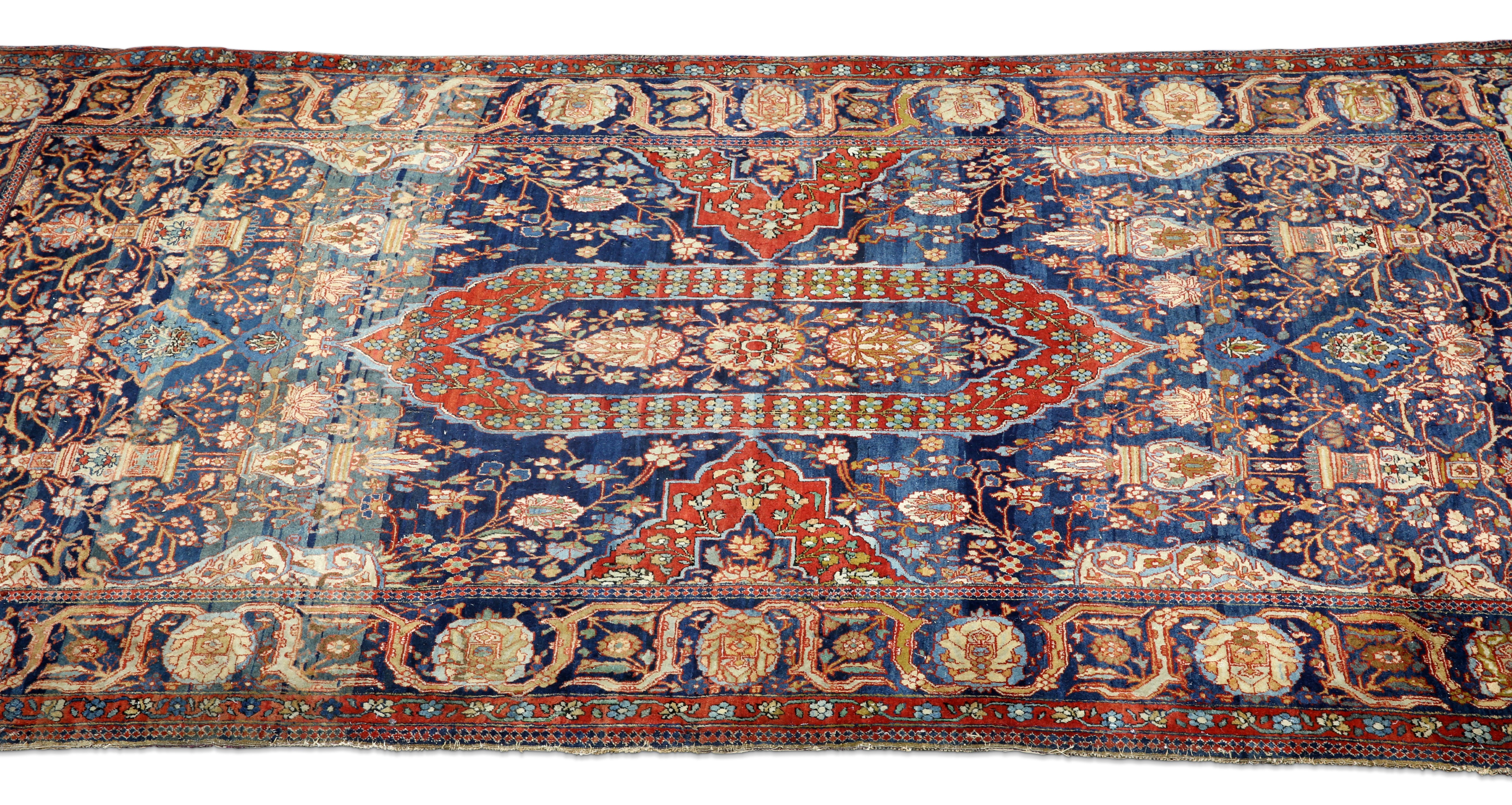 A PERSIAN KASHAN SMALL CARPET - Bild 2 aus 10