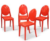 A SET OF FOUR VICTORIA GHOST CHAIRS, PHILIPPE STARCK