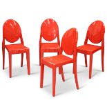 A SET OF FOUR VICTORIA GHOST CHAIRS, PHILIPPE STARCK