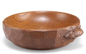 ROBERT THOMPSON OF KILBURN, A MOUSEMAN OAK SMALL BOWL