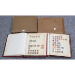 TWO BOXED UTILE HINGED ALBUMS, A-Z