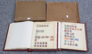 TWO BOXED UTILE HINGED ALBUMS, A-Z