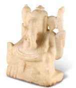 AN INDIAN ONYX CARVING OF GANESHA
