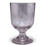 A 19TH CENTURY GLASS RUMMER