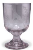 A 19TH CENTURY GLASS RUMMER