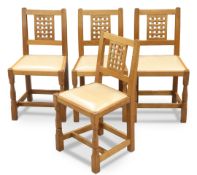 COLIN ALMACK, A SET OF FOUR BEAVERMAN OAK DINING CHAIRS