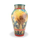 A LARGE DENNIS CHINA WORKS VASE BY SALLY TUFFIN