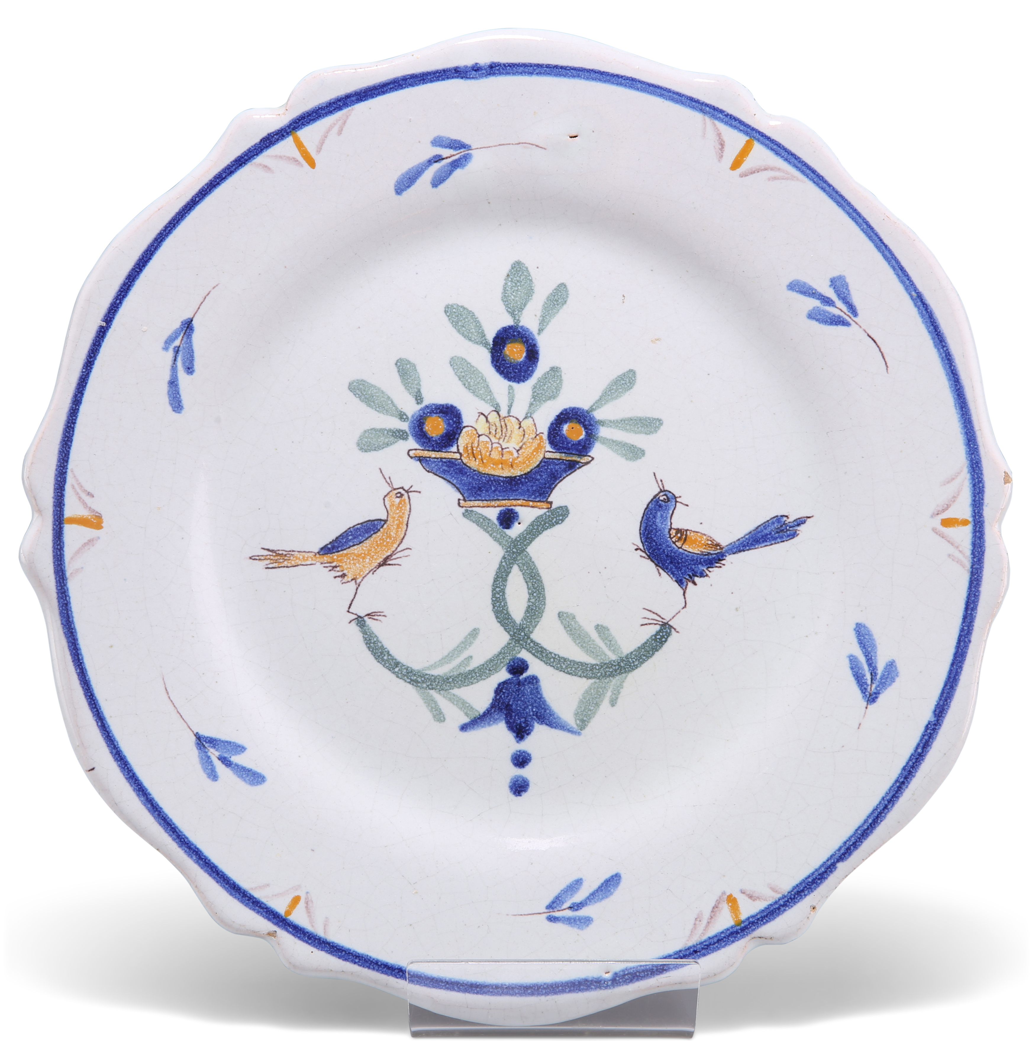 A FRENCH FAÏENCE PLATE