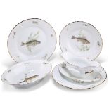 A MID 20TH CENTURY RICHARD GINORI FISH DINNER SERVICE, ITALIAN