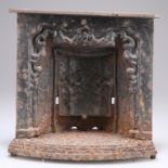 A VICTORIAN CAST IRON MINIATURE FIRE PLACE