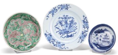 THREE CHINESE PLATES