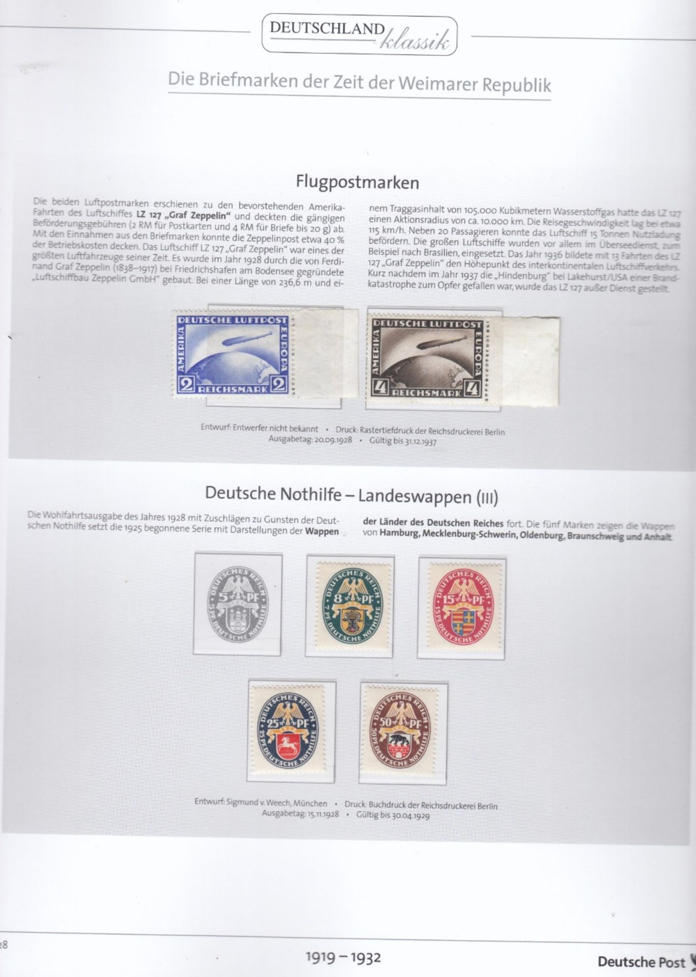 DEUTSCHES REICH WEIMARER REPUBLIK 1919-1932 ALBUM - Bild 3 aus 5
