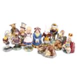 A SET OF ELEVEN BESWICK 'ALICE SERIES' ALICE IN WONDERLAND FIGURES