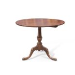 A GEORGE III-STYLE MAHOGANY TILT-TOP TRIPOD TABLE