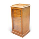 A LATE VICTORIAN MAHOGANY COLLECTOR'S CABINET