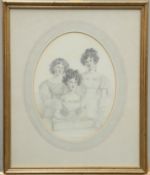 R*** NICHOLS, PORTRAIT OF THREE GIRLS