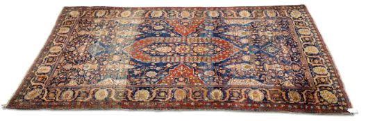 A PERSIAN KASHAN SMALL CARPET