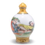 A CHINESE EROTIC SNUFF BOTTLE