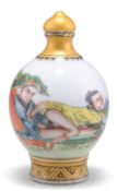 A CHINESE EROTIC SNUFF BOTTLE