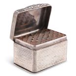 A GEORGE IV SILVER NUTMEG GRATER