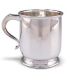 A GEORGE VI SILVER MUG