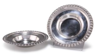 A PAIR OF GEORGE III SILVER DISHES