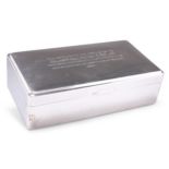 A SILVER CIGARETTE BOX