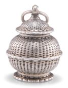 A SILVER POMANDER, PROBABLY GERMAN, CIRCA 1680-1700