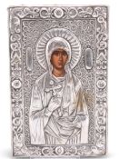 A GREEK SILVER-MOUNTED ICON