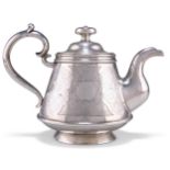 A RUSSIAN SILVER TEAPOT