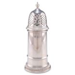 AN ELIZABETH II SILVER SUGAR CASTER