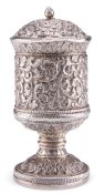 A 19TH CENTURY INDIAN SILVER CASTER