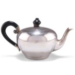 A 19TH CENTURY DUTCH SILVER BACHELOR'S TEAPOT