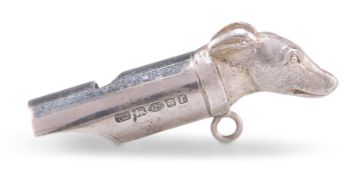 AN ELIZABETH II SILVER WHISTLE