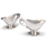 A PAIR OF DANISH STERLING SILVER SAUCE BOATS