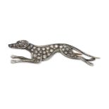 A NOVELTY DIAMOND GREYHOUND BROOCH