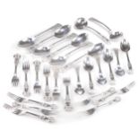 A CANTEEN OF SILVER CUTLERY FOR SIX SETTINGS