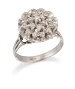 A DIAMOND CLUSTER RING