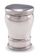 A SCOTTISH JACOBITE TYPE SILVER SNUFF MULL