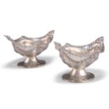 A PAIR OF VICTORIAN PIERCED SILVER BON-BON BASKETS