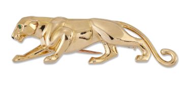 CARTIER - A PANTHER BROOCH