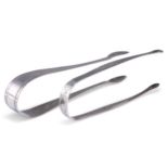 SILVER SUGAR TONGS, TWO PAIRS