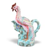 A CHINESE FAMILLE ROSE 'PHOENIX' EWER