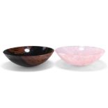 TWO QUARTZ DISHES