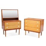 TWO 1950S CHESTS OF DRAWERS