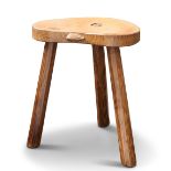 PETER HEAP, A RABBITMAN OAK CALF STOOL