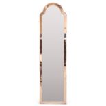 AN ART DECO FRAMELESS MIRROR