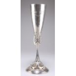 A GERMAN SECESSIONIST SILVERED METAL TROPHY CUP