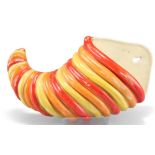 CLARICE CLIFF FOR WILKINSON POTTERY - A CORNUCOPIA WALL POCKET