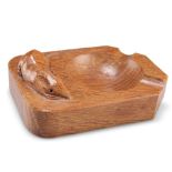 ROBERT THOMPSON OF KILBURN, A MOUSEMAN OAK ASHTRAY